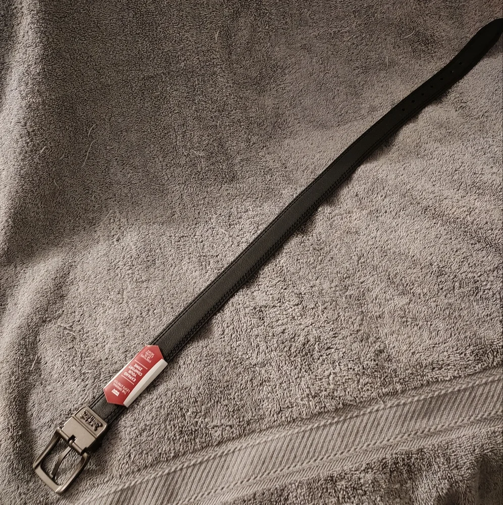 Levi's Boys Reversible Stretch Belt Black Brown Youth Small 22-24